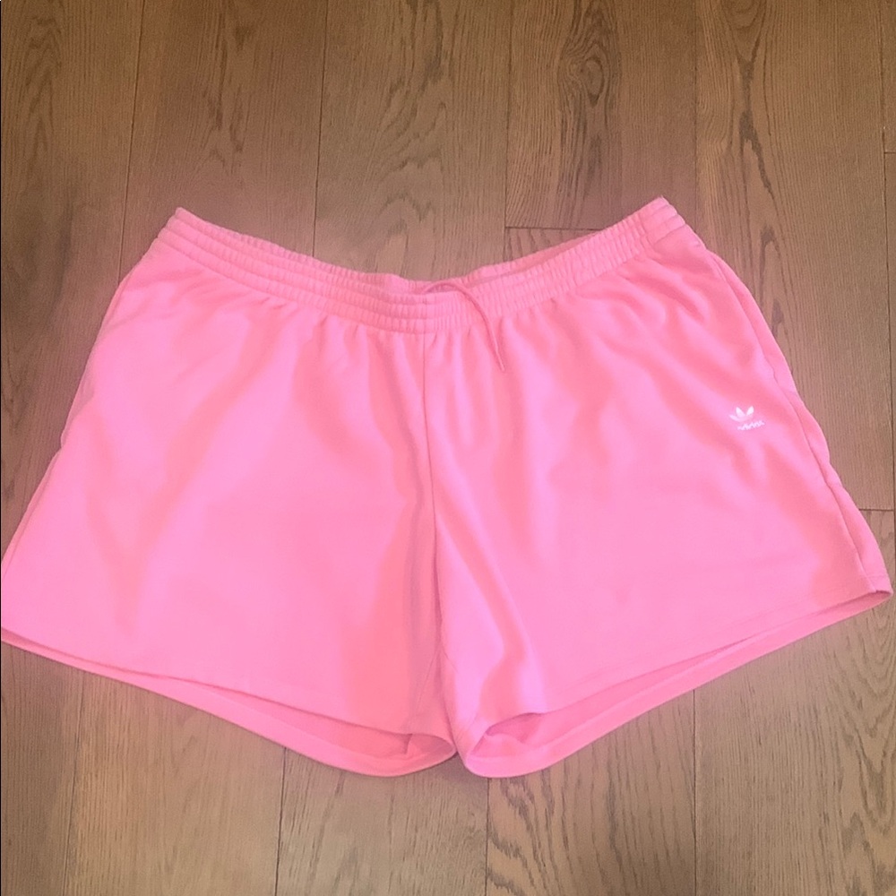 Adidas Pink Athletic Shorts French Terry